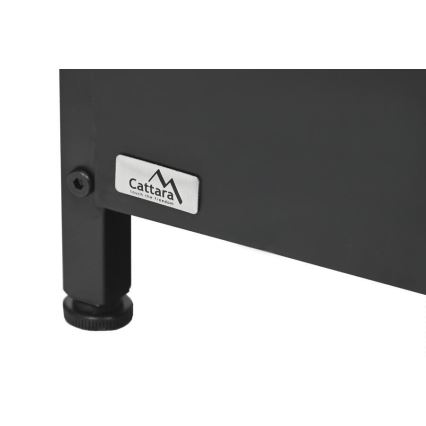 Soporte para leña 39x35x76 cm negro