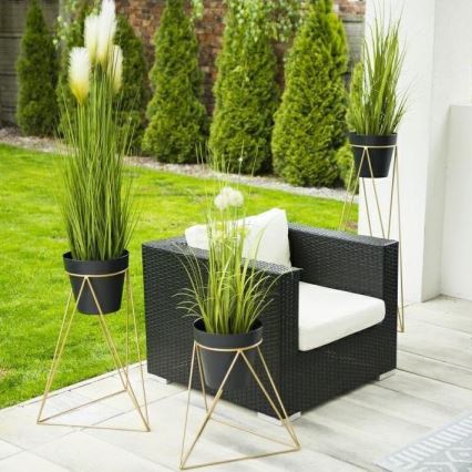 Soporte para maceta TRIANGL 40x45 cm dorado
