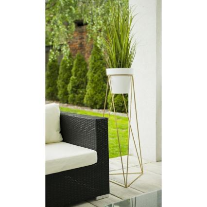 Soporte para maceta TRIANGL 90x50 cm dorado
