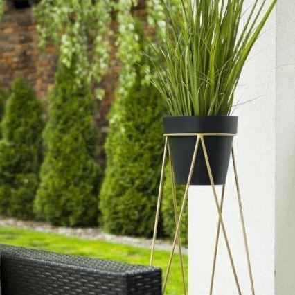 Soporte para maceta TRIANGL 90x50 cm dorado