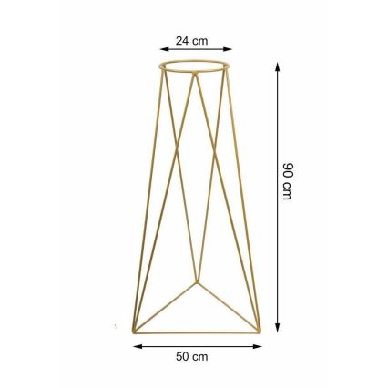 Soporte para maceta TRIANGL 90x50 cm dorado