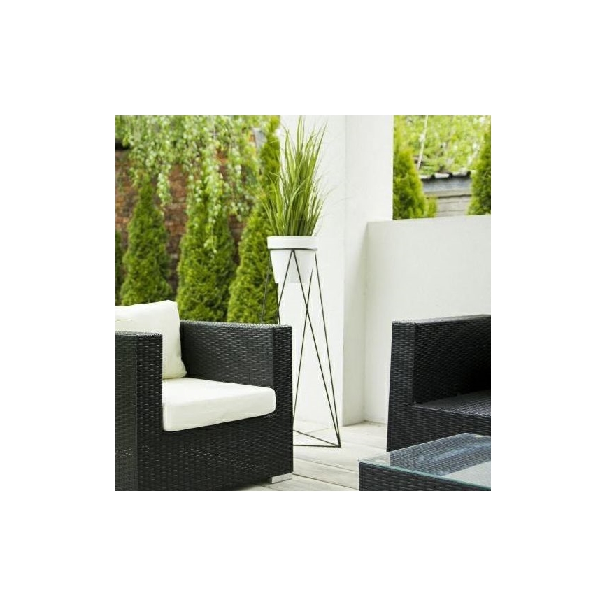 Soporte para maceta TRIANGL 90x50 cm negro
