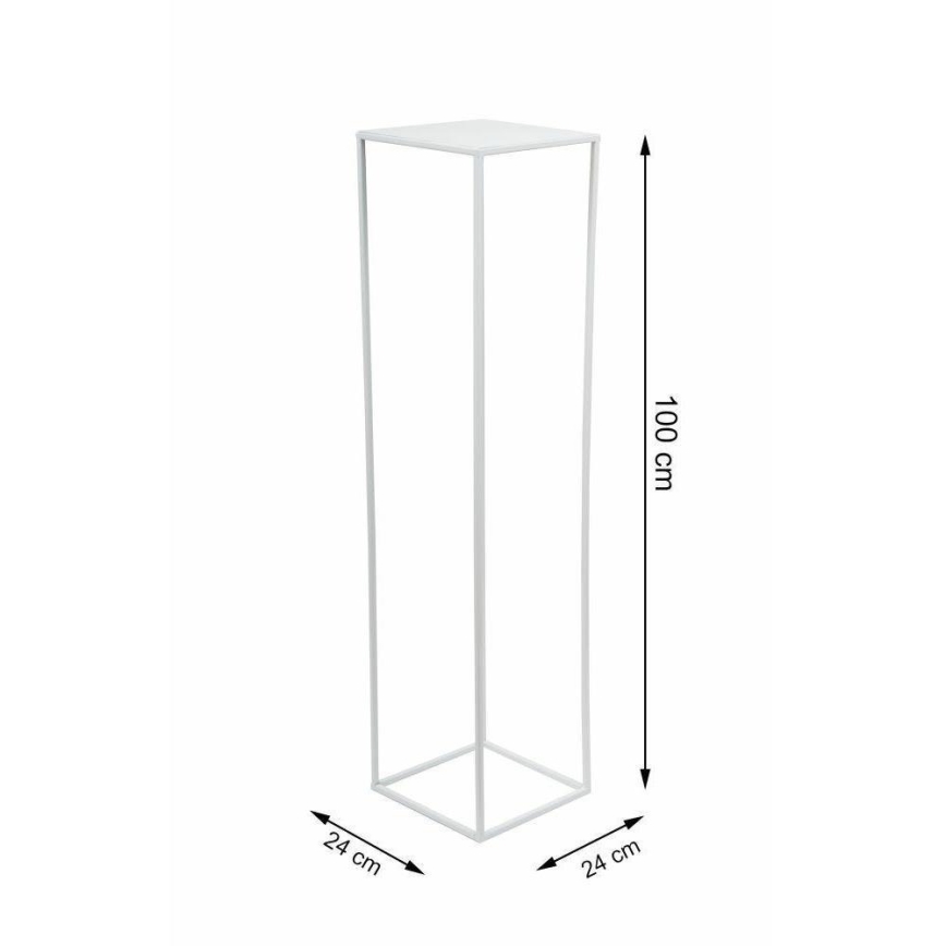 Soporte para plantas 100x24 cm blanco