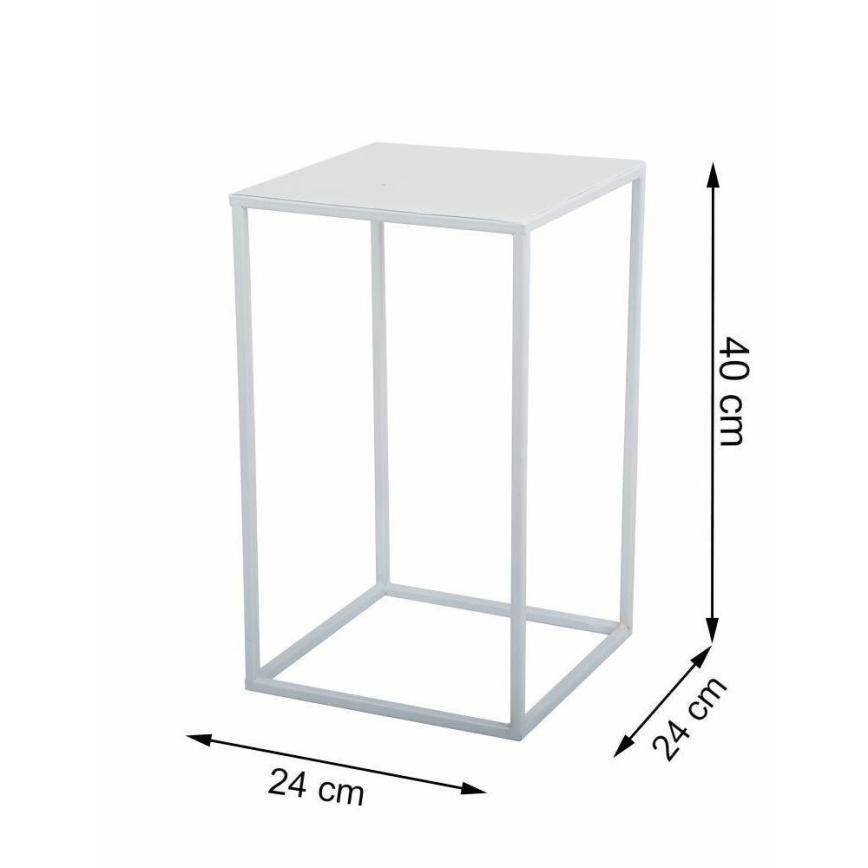 Soporte para flores 40x24 cm blanco
