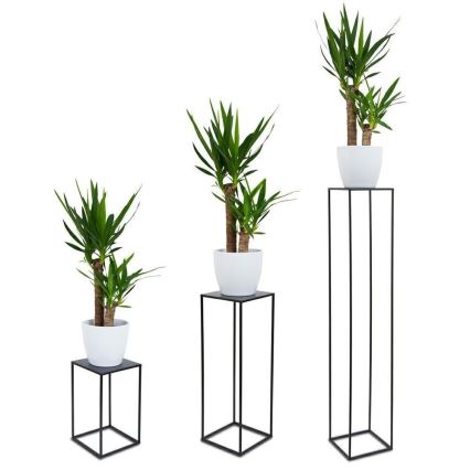 Soporte para plantas 40x24 cm negro