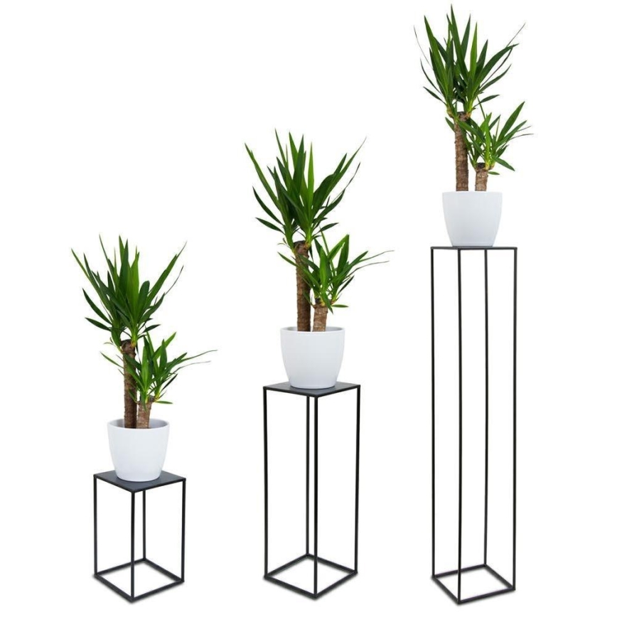 Soporte para plantas 40x24 cm negro