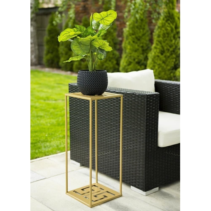 Soporte para flores 60x24 cm dorado
