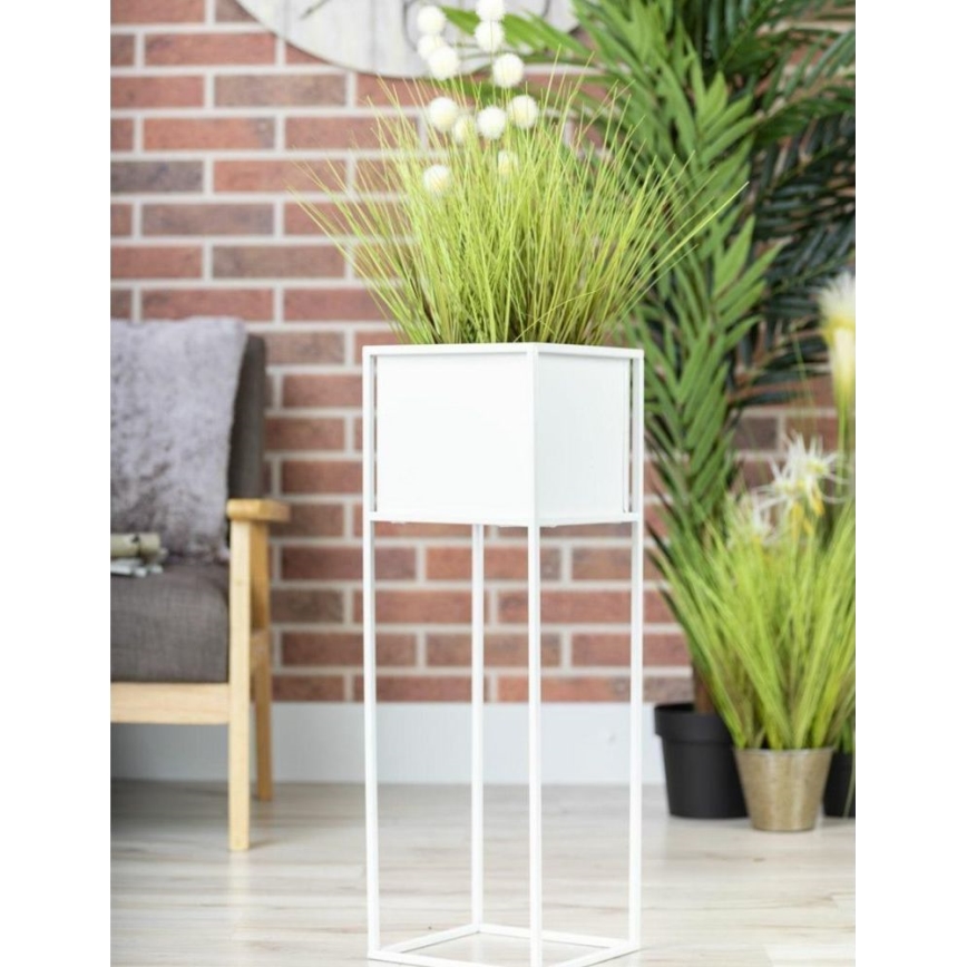 Soporte para plantas 70x24 cm blanco