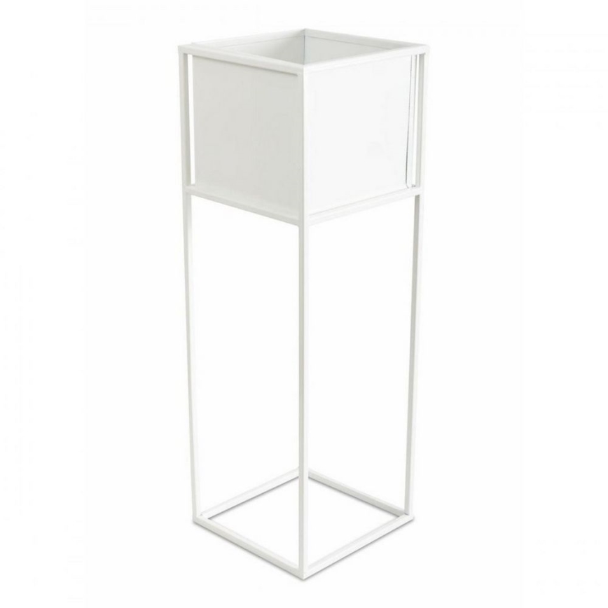 Soporte para plantas 70x24 cm blanco