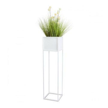 Soporte para plantas 90x24 cm blanco