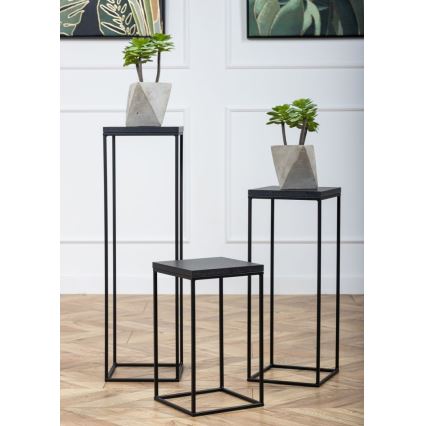 Soporte para plantas BASICLOFT 40x24 negro