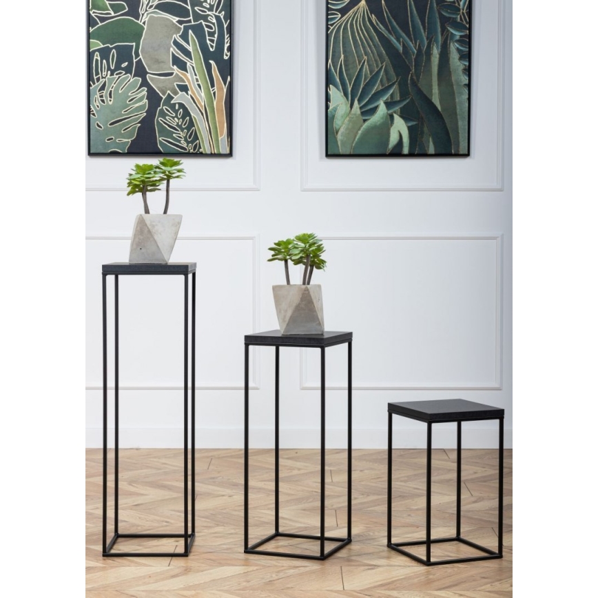 Soporte para plantas BASICLOFT 40x24 negro