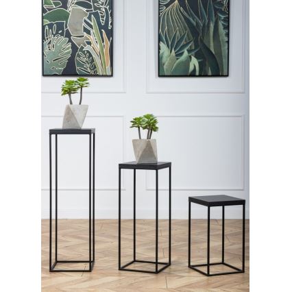 Soporte para plantas BASICLOFT 60x24 negro