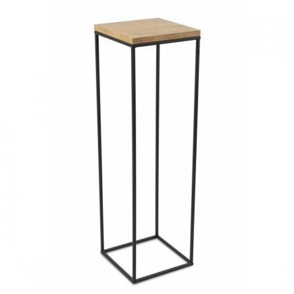 Soporte para plantas BASICLOFT 80x24 negro/marrón