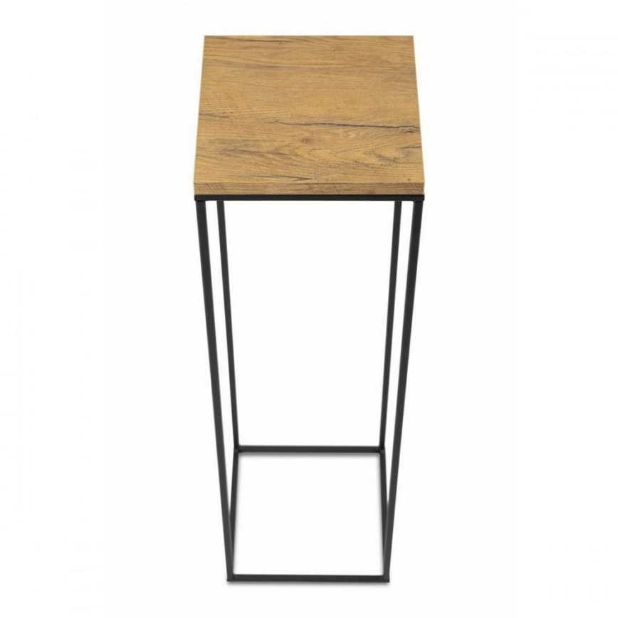 Soporte para plantas BASICLOFT 80x24 negro/marrón