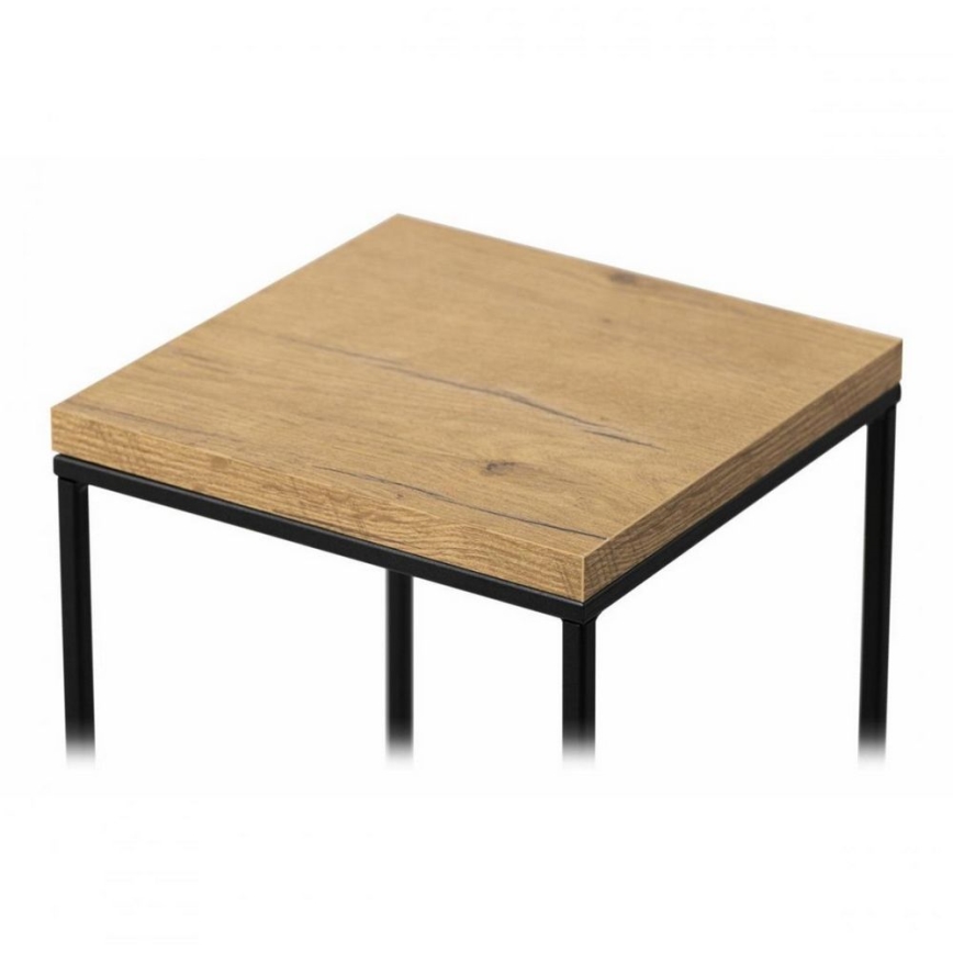 Soporte para plantas BASICLOFT 80x24 negro/marrón