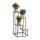 Soporte para plantas KASKADA 70x34 negro/marrón