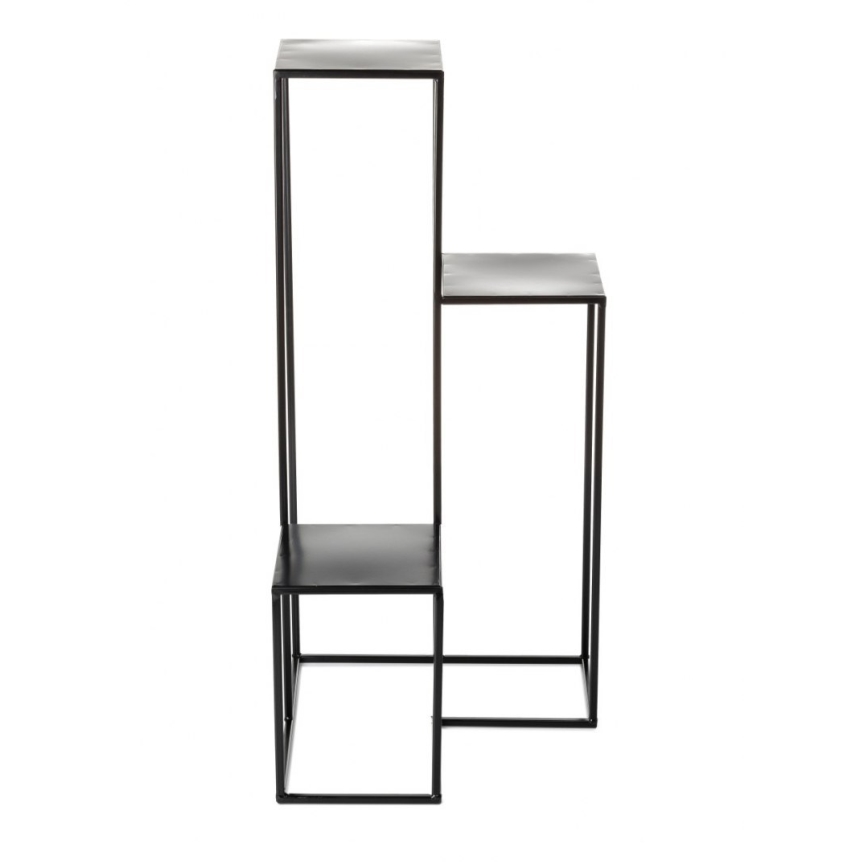 Soporte para plantas KASKADA 85x40 cm negro