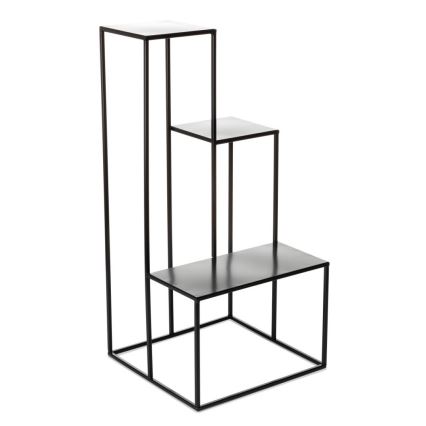 Soporte para plantas KASKADA 85x40 cm negro
