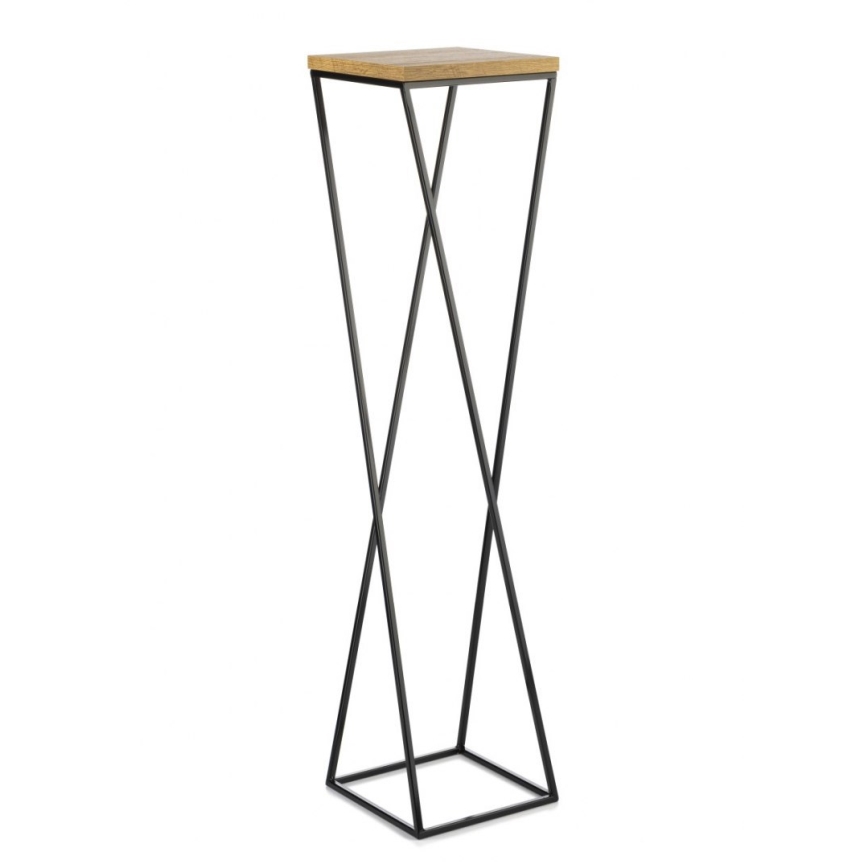 Soporte para plantas LOFT 100x24 cm negro/marrón
