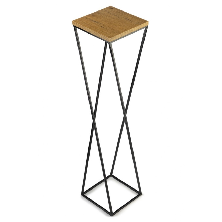 Soporte para plantas LOFT 100x24 cm negro/marrón