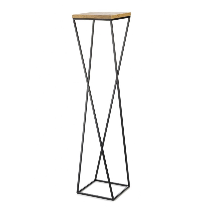 Soporte para plantas LOFT 100x24 cm negro/marrón
