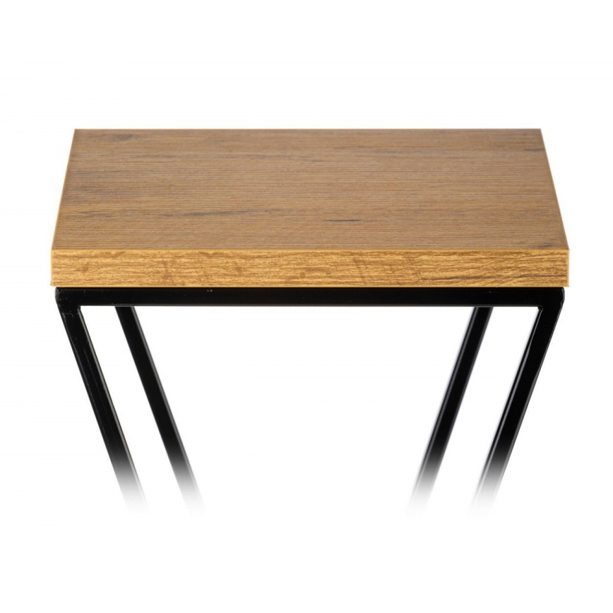 Soporte para plantas LOFT 100x24 cm negro/marrón