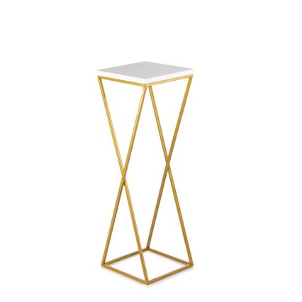 Soporte para plantas LOFT 70x24 cm dorado/blanco