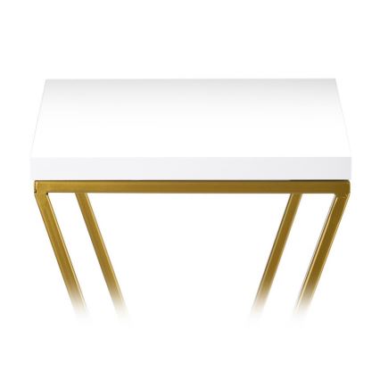 Soporte para plantas LOFT 70x24 cm dorado/blanco
