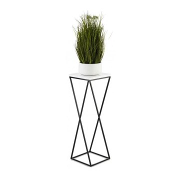 Soporte para plantas LOFT 70x24 cm negro/blanco