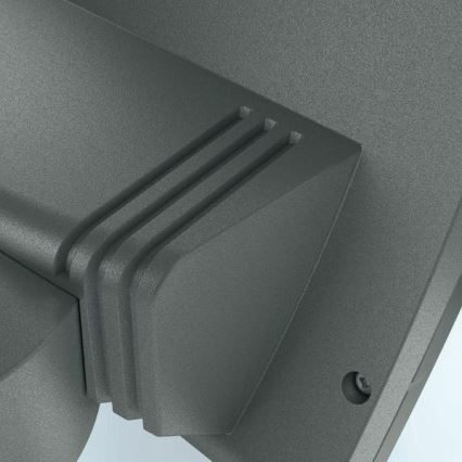 Steinel 012076 - Aplique exterior con sensor XLED curved LED/10,5W/230V
