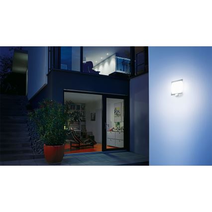 STEINEL 035693 - Lámpara exterior  con sensor L20 1xE27/60W/230V IP44