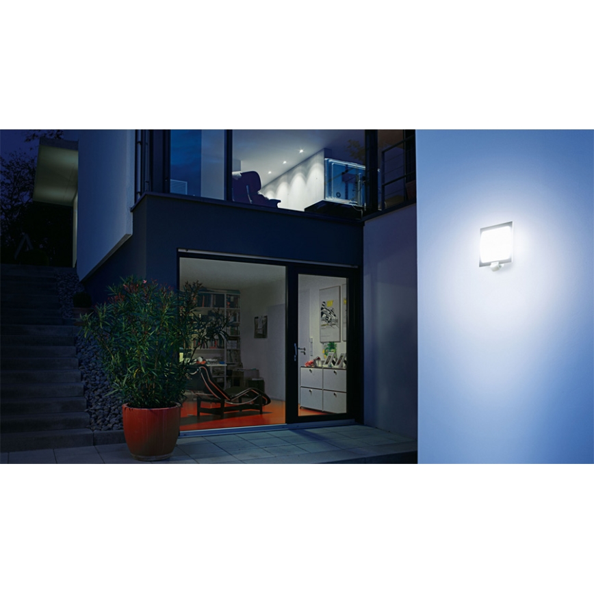 STEINEL 035693 - Lámpara exterior  con sensor L20 1xE27/60W/230V IP44