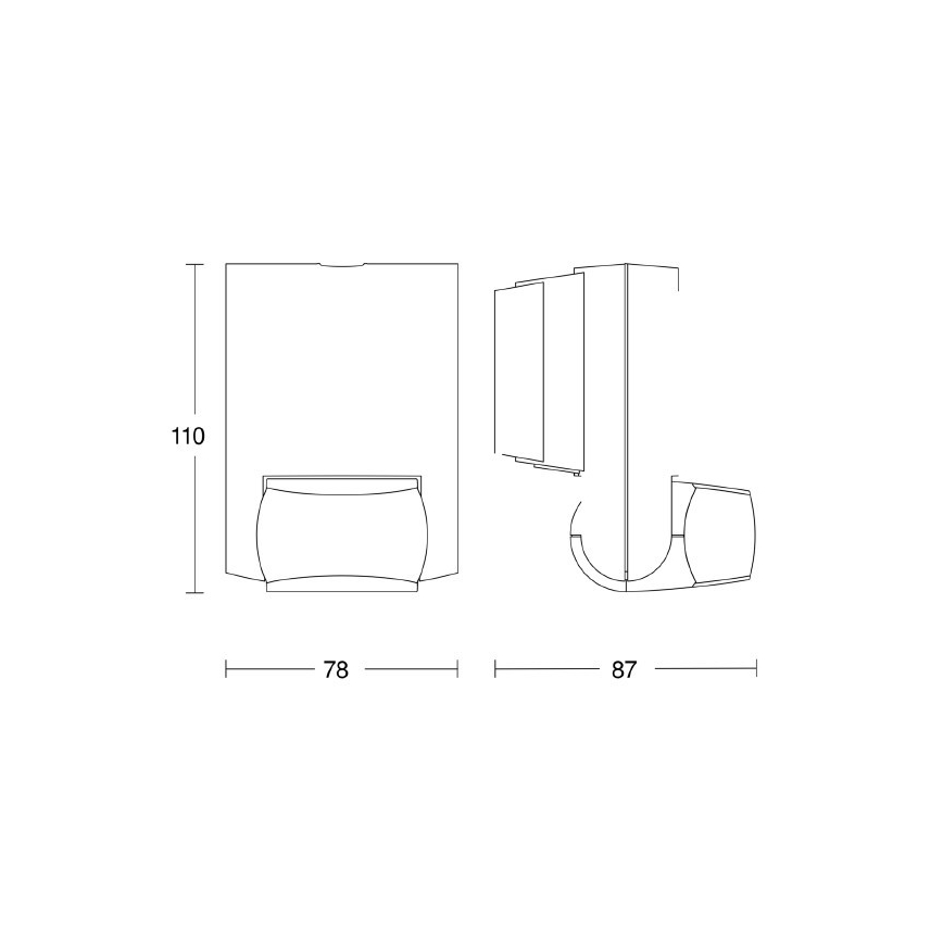 Steinel 035761 - Sensor infrarrojo exterior IS 130-2 antracita IP54