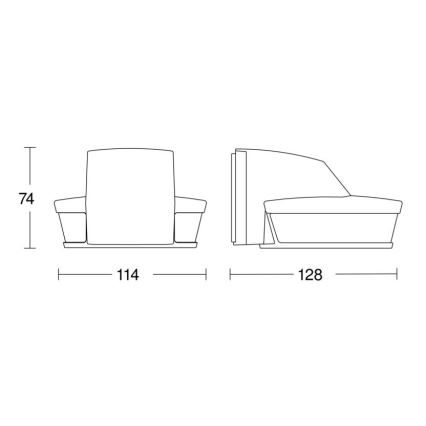 Steinel 056650 - Sensor de movimiento SensIQ S IP54 antracita
