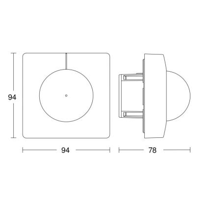 Steinel 057350 - Sensor de movimiento IS 3180 DALI-2 IPD IP54 blanco