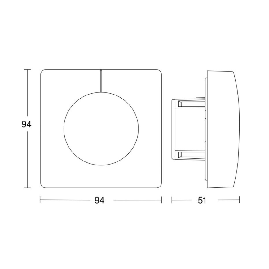 Steinel 058326 - Sensor de luz Dual V3 KNX blanco