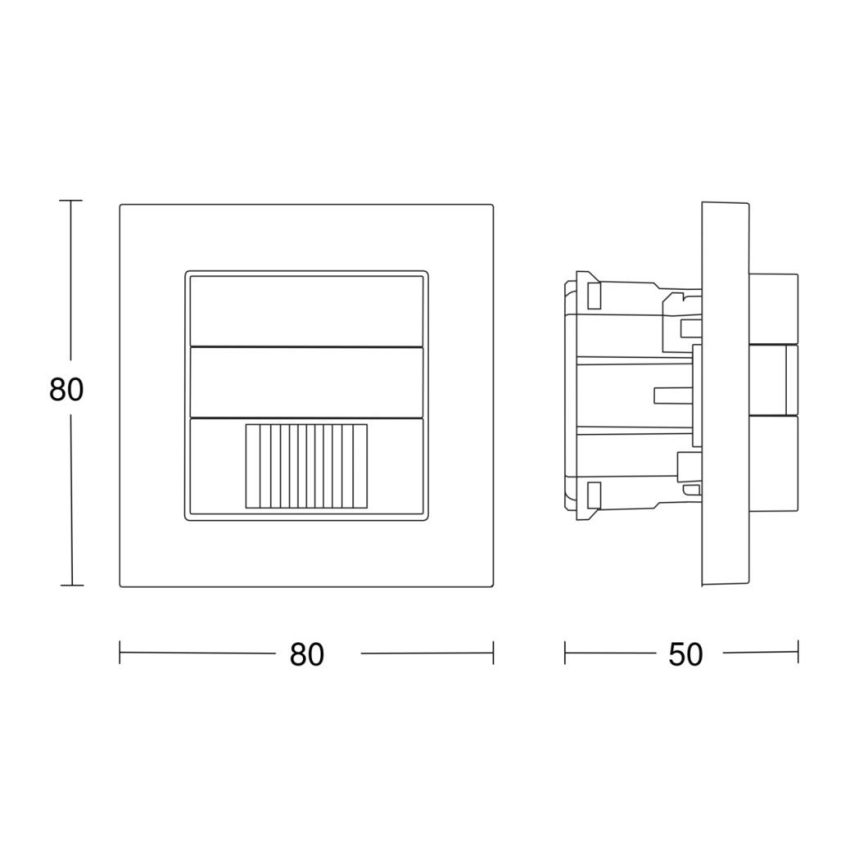 Steinel 058463 - Sensor de movimiento IR 180 V3 KNX blanco
