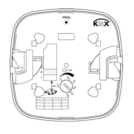 Steinel 059477 - Detector de presencia Dual HF KNX blanco