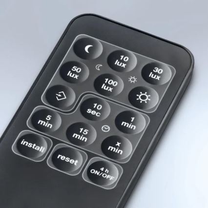 Steinel 059606 - Sensor de movimiento SensIQ S IP54 negro + mando a distancia