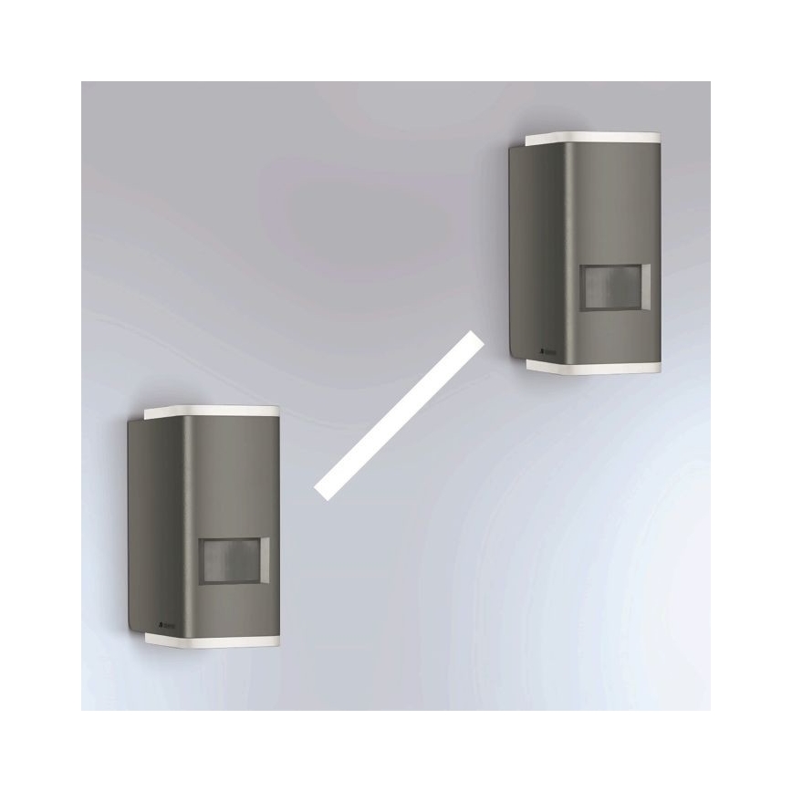 Steinel 067199 - Aplique LED de exterior con sensor L 930 S LED/9,3W/230V IP44 antracita