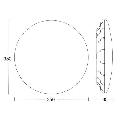 Steinel 068059 - Plafón LED con sensor RS PRO S30 SC 25,8W/230V 3000K