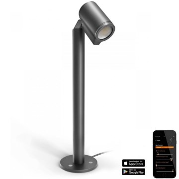 Steinel 068677 - Lámpara LED exterior SPOT WAY 1xGU10/6,7W/230V IP44 antracita