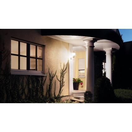 Steinel 069186 - Aplique de exterior L 15 1xE27/60W/230V IP44 blanco