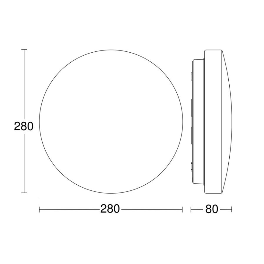 Steinel 069698 - Plafón LED para baños RSPRO P1 LED/8,2W/230V 4000K IP54