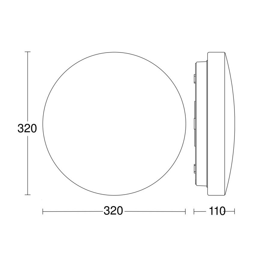 Steinel 069742 - Plafón LED de baño con sensor RSPROP2 15,1W/230V 3000K IP54