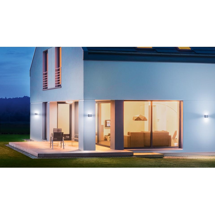 Steinel 079253 - Aplique LED de exterior L830 C LED/9,1W/230V IP44 antracita