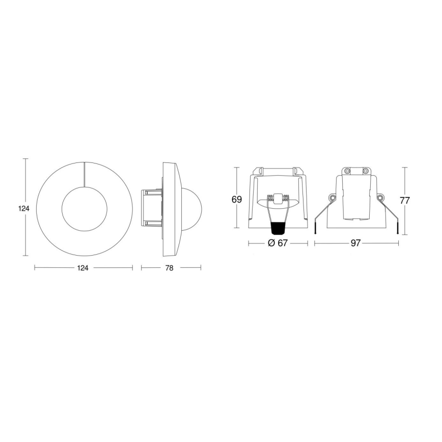Steinel 079659 - Sensor de movimiento IS 3360 COM1 blanco