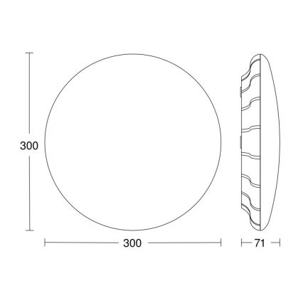 Steinel 081096 - Plafón LED con sensor RS PRO S10 SC LED/9,1W/230V 3000K