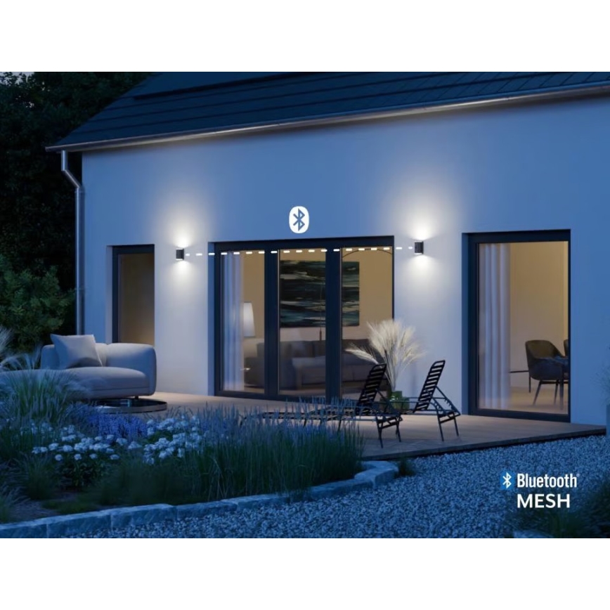 Steinel 087739 - Aplique LED para exterior con sensor 2xGU10/14,5 W/230 V L 940SC IP44
